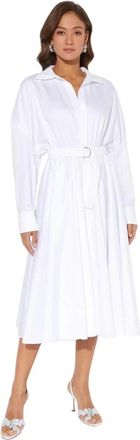Norma Kamali Shirt Boyfriend Dress - Dames - Shirt Kleedjes - Wit - L - Kleedjes