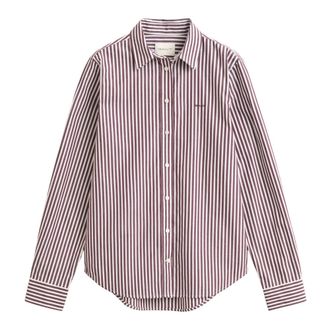 GANT Camisa Cl&aacute;sica de Popelina a Rayas - Blouses & Shirts - Mujer - Multicolor - XL