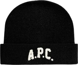 A.P.C. Axel Muts - unisex - Hoeden - Zwart - ONE Size - Wol - Accessoires