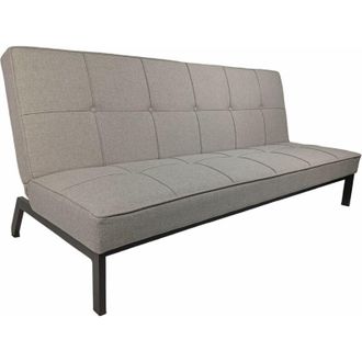 Home Heavenly Home Heavenly - Sof&aacute; Cama Louis - Sof&aacute; Clic-clac 3 Plazas, Tapizado En Tela Suave, Dise&ntilde;o Minimalista Ideal Para Sal&oacute;n E Cama D Color: Gris