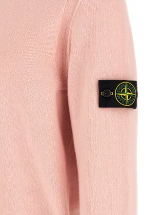 Stone Island Wool Crew Neck Sweater - Pink