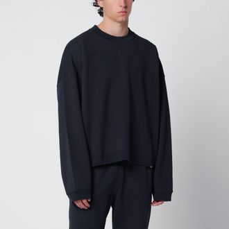 Represent Felpa girocollo blu notte in cotone