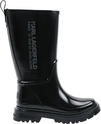 Karl Lagerfeld K/Torrent Regenlaars - Dames - Regenlaarzen - Zwart - 40 EU - Schoenen