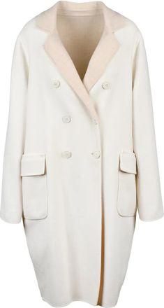 Eleventy Reversible Double-Breasted Wool Coat With Notched Lapel