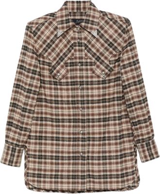 Seafarer Tex Structured Plaid Pointed-Collar Shirt