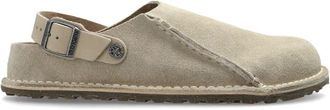 Birkenstock Schoenen, Dames, Beige, 39 EU, Leer, Lutry Premium Suede