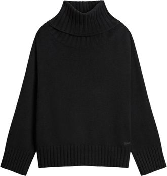 Woolrich 5GG Cozy Woll Turtleneck - - Knitwear - Donna - Nero - XS