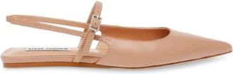 Steve Madden Puntige Neus Lage Hak Krysten - Dames - Ballerinas - Beige - 37 EU - Schoenen