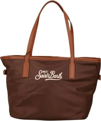 MC2 Saint Barth City Bag Mid Nylon - Bags - unisex - Marr&oacute;n - ONE SIZE