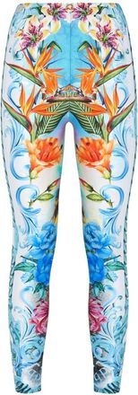 Philipp Plein Broeken, Dames, Veelkleurig, S, Leggings Hawaii