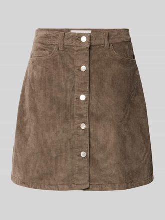 Noisy May Minirock mit 5-Pocket-Design in Mittelbraun, Gr&ouml;&szlig;e XL