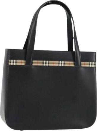 Burberry Pre-owned Vintage Handtas - Dames - Vintage Handtas - Zwart - ONE Size - Leer - Vintage