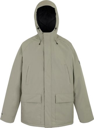 Regatta Mens Savon Insulated Waterproof Jacket (Golden Sand/Black) - Grey - Size Medium