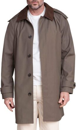 Bagatelle Combo Collar Mac Coat with Detachable Hood in Olive at Nordstrom, Size X-Large