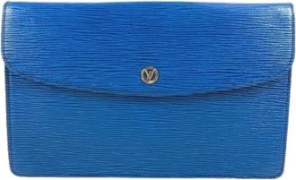 Louis Vuitton Pre-owned Vintage Clutch tas - Dames - Vintage Clutch - Blauw - ONE Size - Vintage