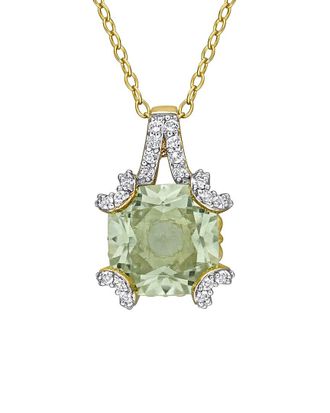 Rina Limor Gold-Plated Silver 4.06 ct. tw. Green Quartz Pendant