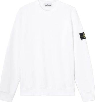 Stone Island 6100060 Sweatshirt - Heren - Sweatshirts - Wit - XL - Katoen - Hoodies & sweatvesten