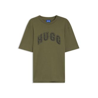 HUGO BOSS Logo-graphic T-shirt in cotton jersey