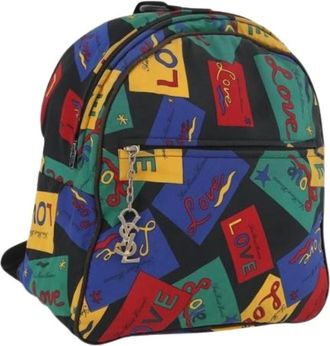 Saint Laurent Pre-owned Backpacks, female, Multicolor, Size: ONE SIZE Pre-owned Vintage Backpack