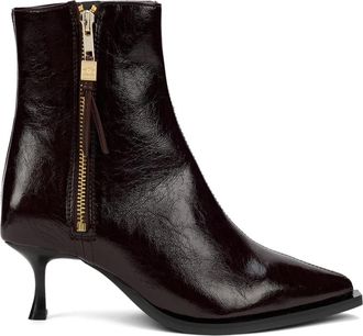 Ganni Ana Laarzen - Dames - Laarzen met Hak - Zwart - 40 EU - Polyester - Schoenen