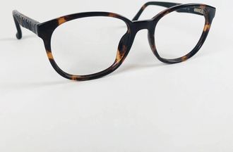 Calvin Klein Womens Ck5858 Round Eyeglasses In Dark Tortoise