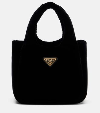 Prada Mini velvet top-handle bag