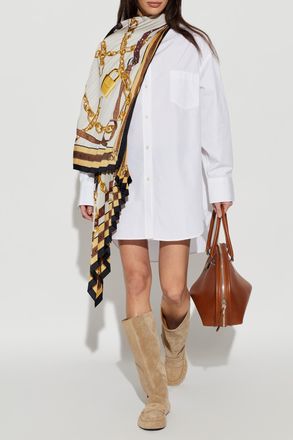 Acne Studios Shirt With Pleated Fabric, Womens, White