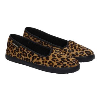 Superga Womens/Ladies 2441 Leopard Print Leather Calf Hair Ballerina Flats (Brown/Black) - Size UK 6.5