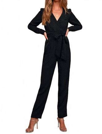 Ali & Jay Cocktail Party Jumpsuit In Black