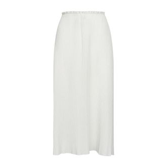 Co Midi Skirts, female, White, Size: XL Asymmetric Ruffle-Waist Midi Skirt
