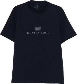 Brunello Cucinelli Logo Cotton T-Shirt-Uomo