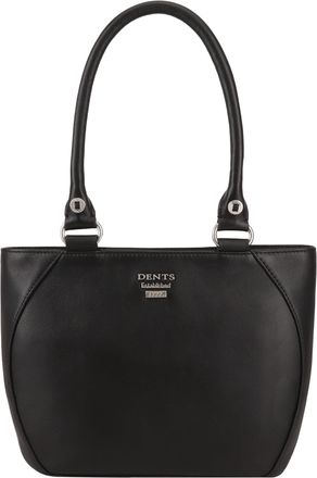 Dents Womens Oxford Leather Shoulder Bag - Black - One Size