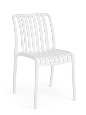 BIZZOTTO Conjunto de 6 sillas de polipropileno blanco