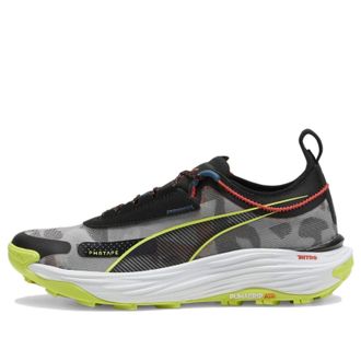Puma Voyage NITRO 3 Trail Running Shoes Grey Black Green 377745-06