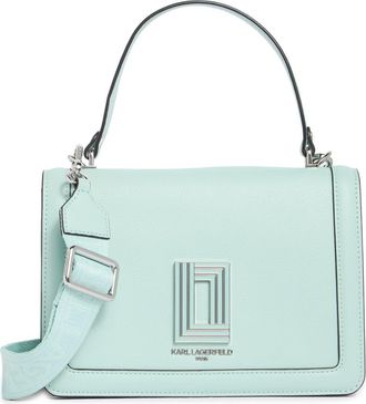 Karl Lagerfeld Simone Leather Satchel in Fresh Mint at Nordstrom Rack