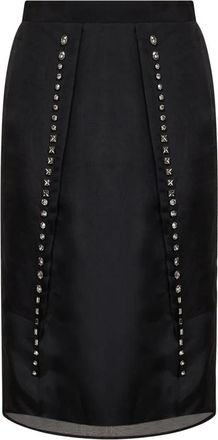 Stella McCartney Dames, Rokken, Zwart, Maat: L Zijde