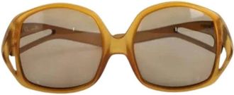 Dior Pre-owned Accessories, female, Brown, Size: ONE SIZE Pre-owned Oversized Sunglasses