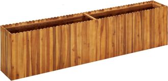vidaXL Arriate De Madera Maciza De Acacia 200x30x50 Cm Vidaxl