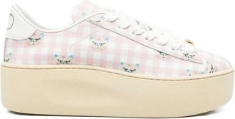 Valentino Garavani Sneakers, female, Pink, Size: 8 1/2 US VLogo Checked Sneakers