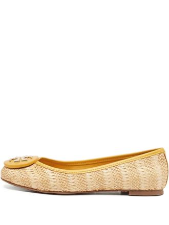 Tory Burch pre-owned Reva woven ballet flats - Neutrals