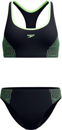 Speedo Placement 2 Piece Bikini f&uuml;r Damen | schwarz