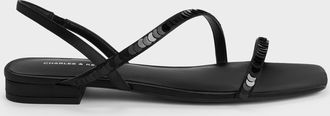 Charles & Keith Briella Sequinned Strappy Sandals