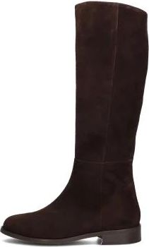 Notre-V Bruine Hoge Laarzen voor Herfst/Winter - Dames - Hoge Laarzen - Bruin - 43 EU - Wol - Schoenen