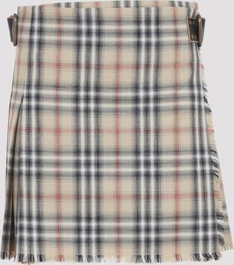 Burberry geruite wollen mini-kilt