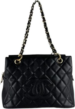 Chanel Pre-owned Vintage Shoulder Bag - Dames - Vintage Schoudertas - Zwart - ONE Size - Vintage