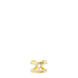 Valentino Garavani Rings, female, Yellow, Size: 52 MM Ovalette Ring