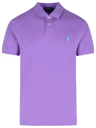 Polo Ralph Lauren Lila Baumwoll-Poloshirt