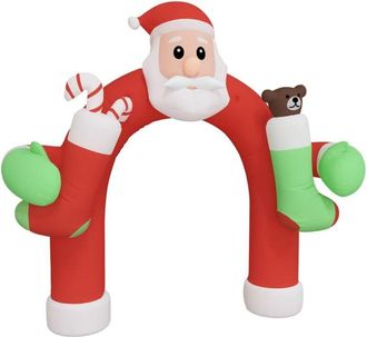 vidaXL Puerta de arco inflable de Navidad con LED 320 cm vidaXL