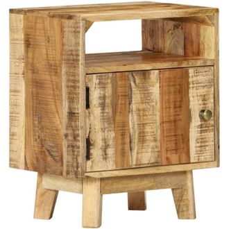 vidaXL vidaXL Comodino 40x30x50 cm in Legno di Mango Grezzo