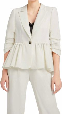 Cinq &agrave; Sept Kourtney Blazer In Ivory